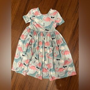 Mila & Rose Dinosaur Print Dress Size 7-8